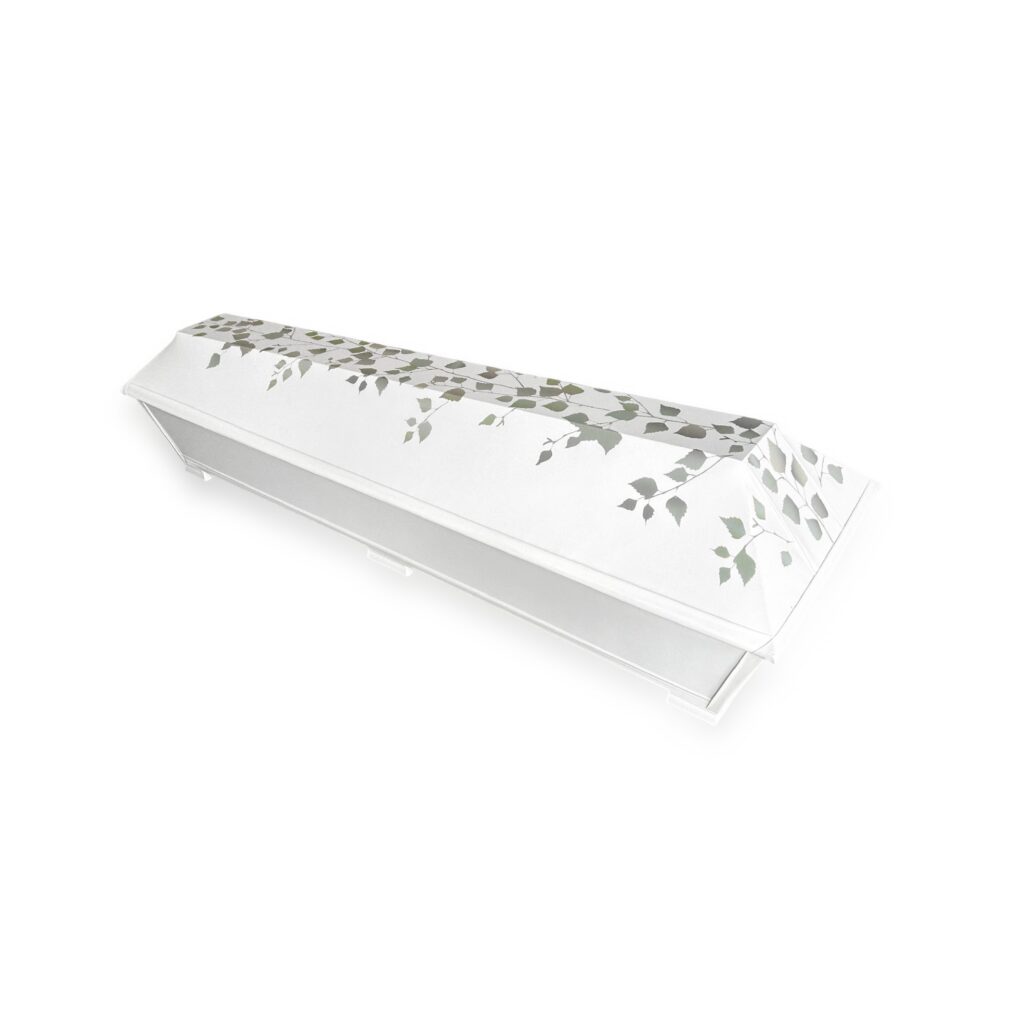 Coffin with a birch illustration - Image 2