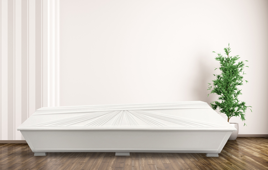Coffin with 6 beams