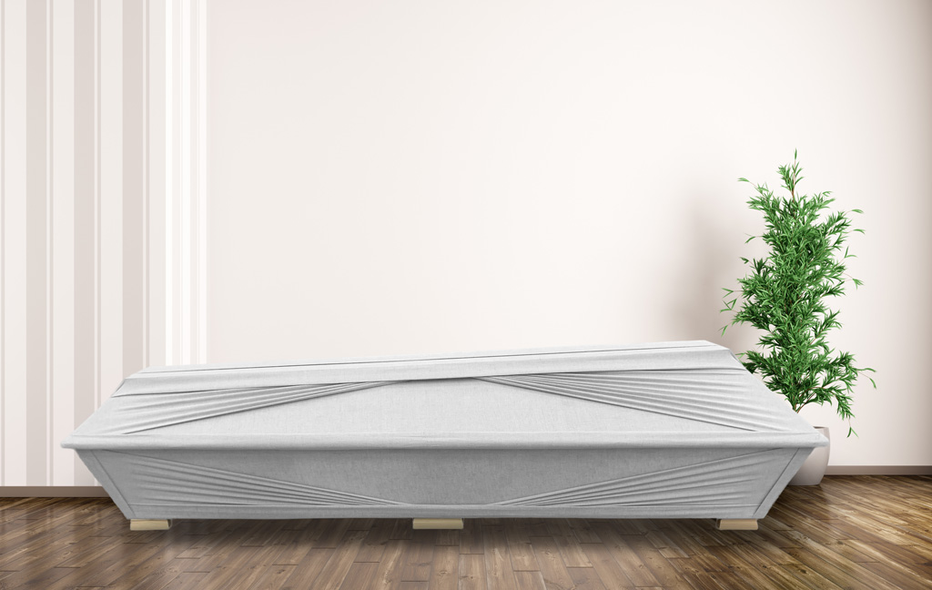 Coffin with beacons in the edges
