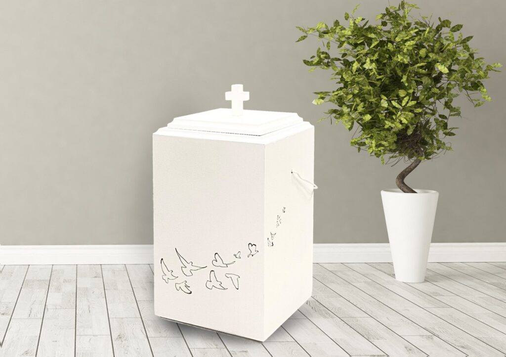 Lasergraveeritud linnud urn
