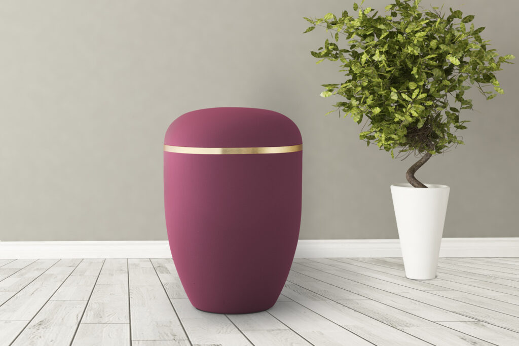 Biolagunev urn UX5 Burgundinpunainen